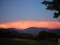 Le soleil se couche sur le Ventoux